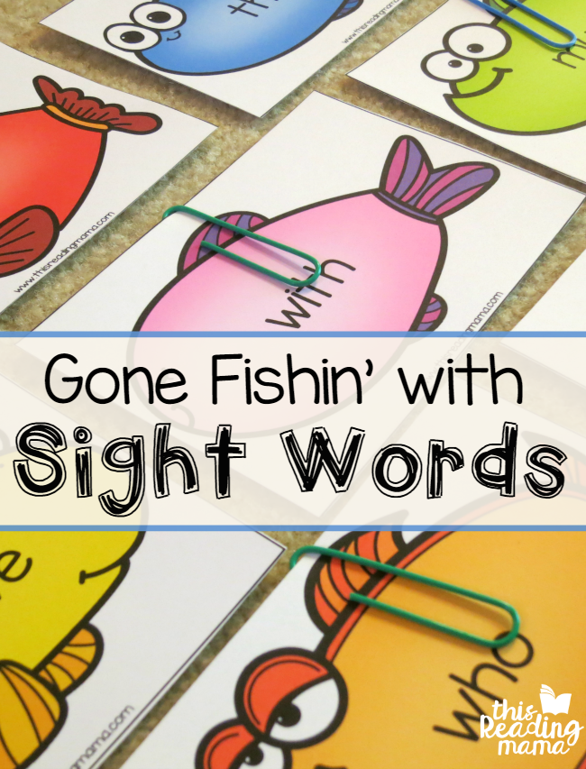 FREE Sight Word Fishing Game