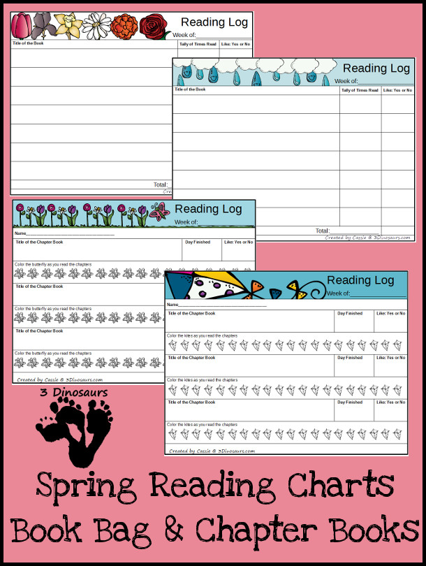 FREE Spring Reading Charts