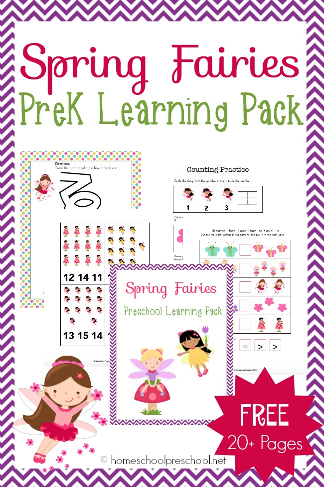 FREE PreK Learning Pack