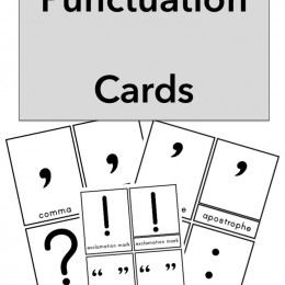 FREE Punctuation Cards