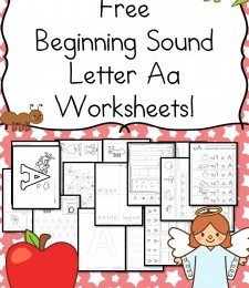 FREE Letter A Beginning Sounds Worksheets