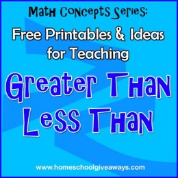 FREE Printables and Ideas for Teaching Greater Than Less Than