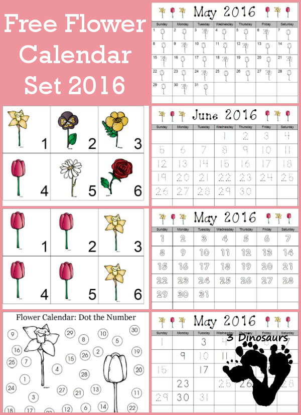 FREE Flower Calendar