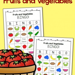 FREE Fruit and Veggie Bingo Cards