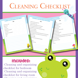 FREE Cleaning Checklists for Kids