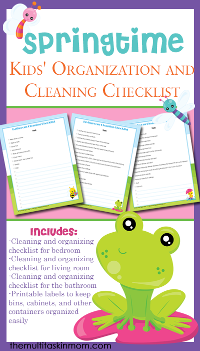 FREE Cleaning Checklists for Kids