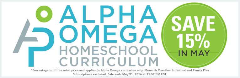 15% Off Alpha Omega Homeschool Curriculum