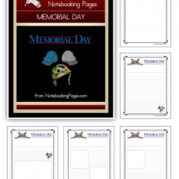 Free Memorial Day Notebooking Pages