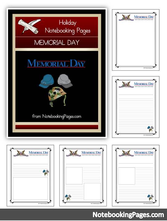 Free Memorial Day Notebooking Pages