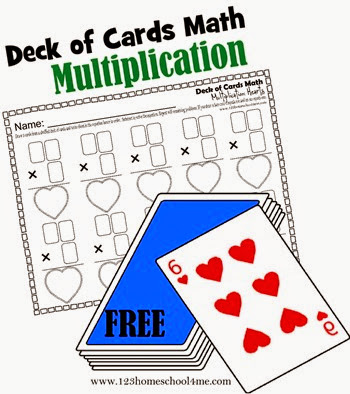 Deck of Cards Math Multiplication