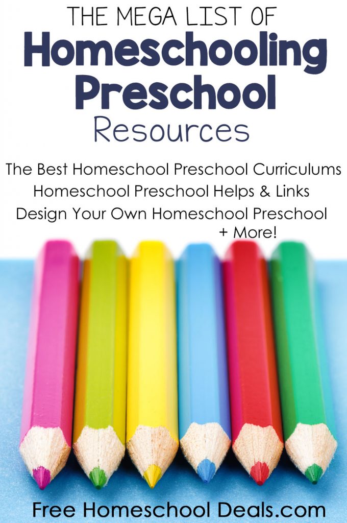 The MEGA List of Homeschooling Preschool Resources!