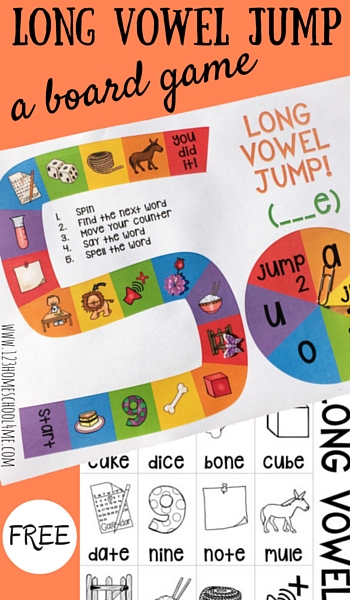 FREE Long Vowel Jump Board Game