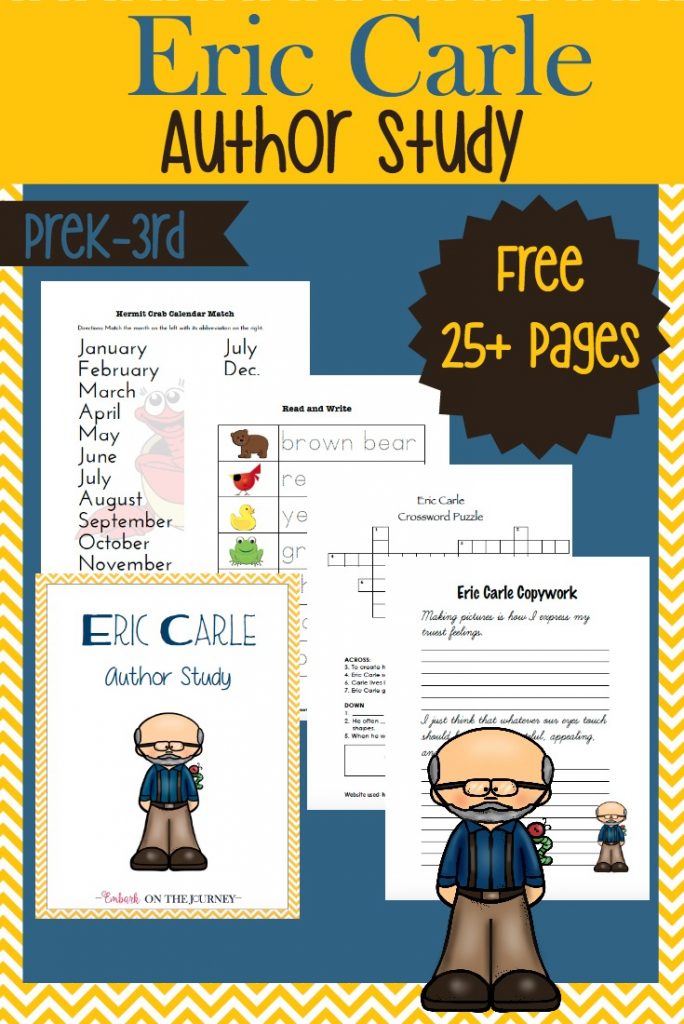 FREE Eric Carle Author Study