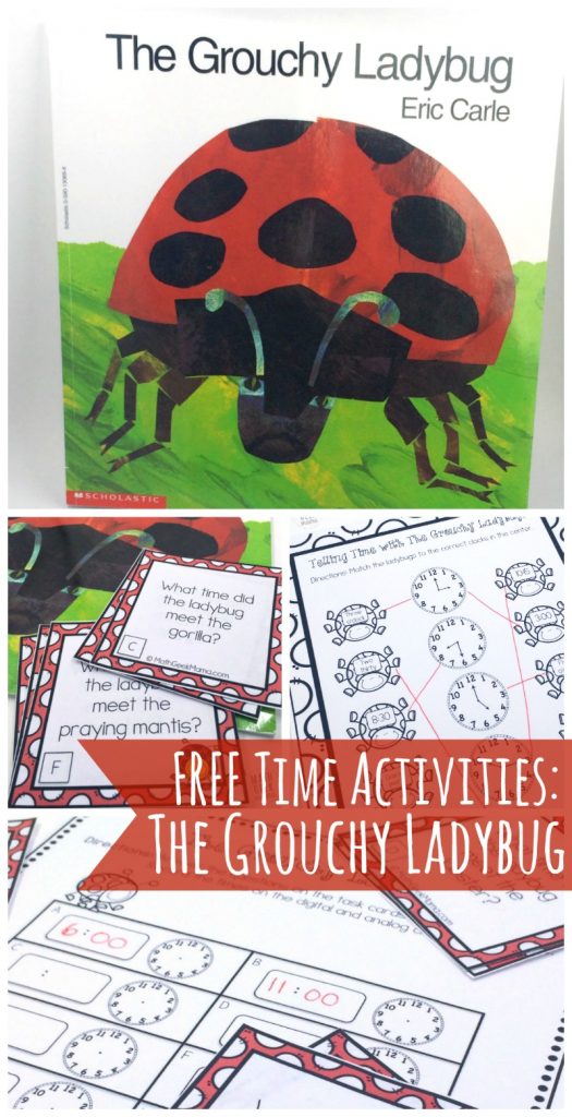 FREE Grouchy Ladybug Math Pack