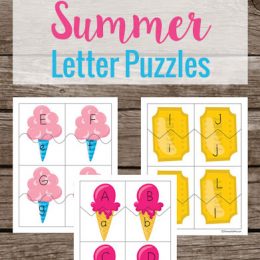 FREE Summer Letter Puzzles