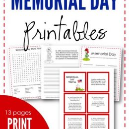 FREE Memorial Day Printables