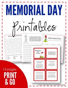 FREE Memorial Day Printables