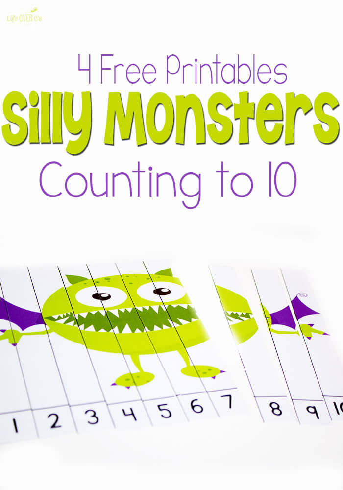 FREE Silly Monsters Count to 10