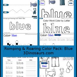 FREE Blue Printables Pack