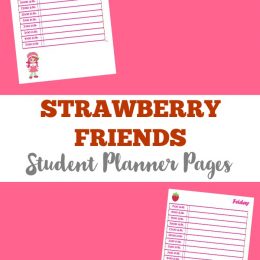 FREE Strawberry and Friends Student Planner