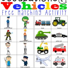 FREE Vehicle Matching Activity