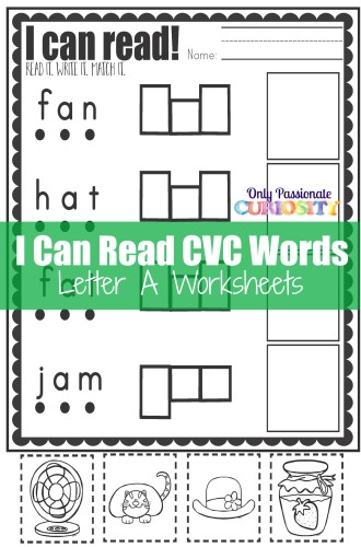 FREE I Can Read CVC Words