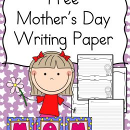 FREE Mother's Day Writing paper