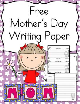 FREE Mother's Day Writing paper