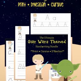 FREE Star Wars Handwriting Bundle