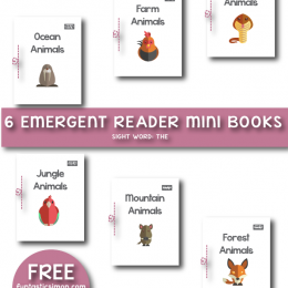 FREE Animal Emergent Readers MiniBooks