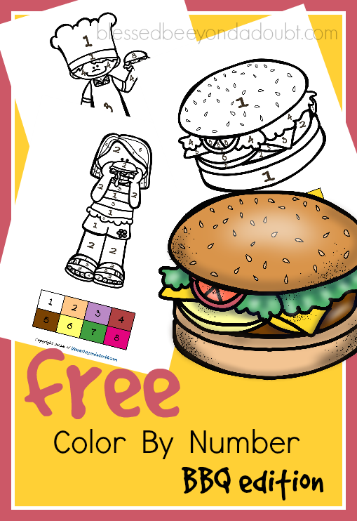 FREE Color By Number Printables