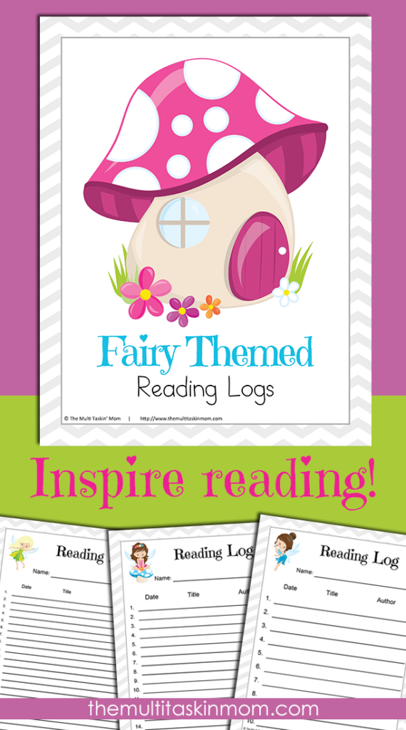 FREE Fairy Themed Reading Logs