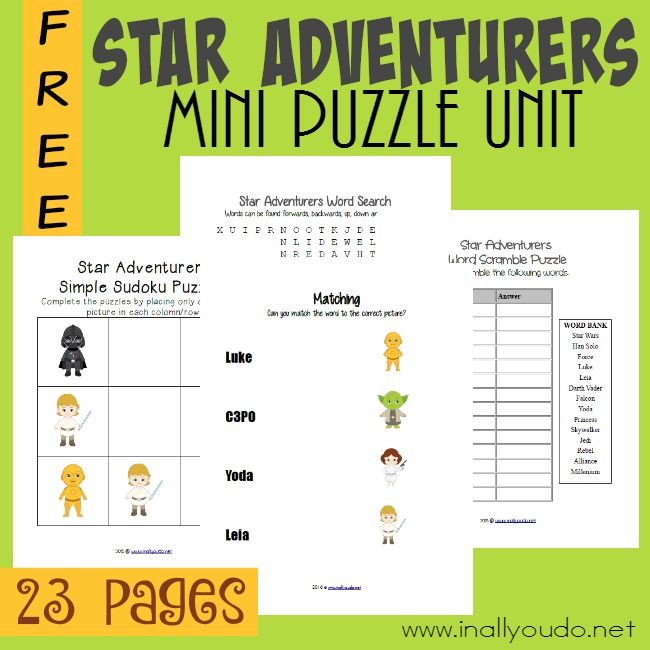 FREE Star Wars Puzzles Pack