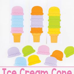 FREE Ice Cream Cone Pattern Printables