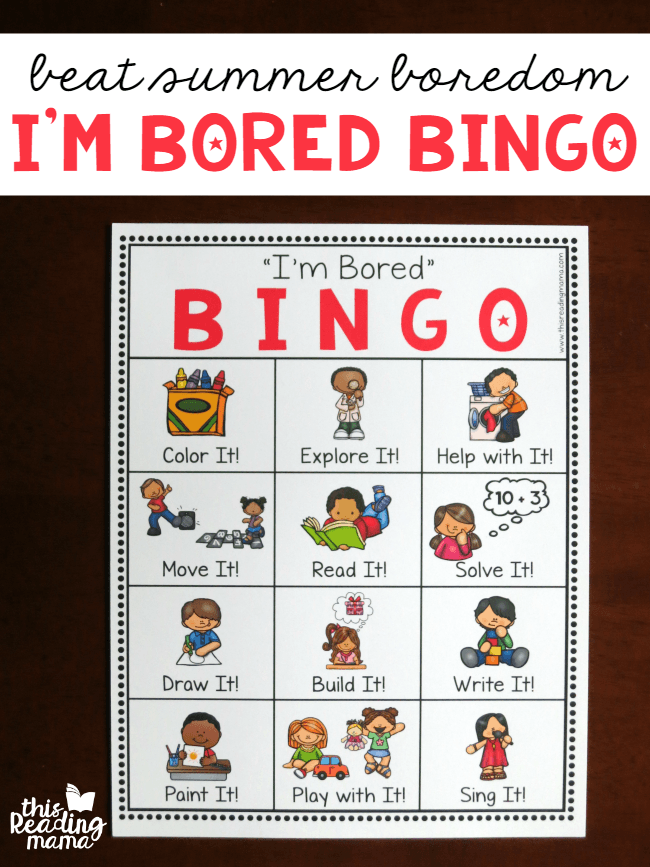 FREE I'm Bored Bingo Pack