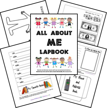 FREE All About Me Lapbooks