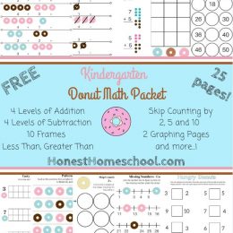 FREE Donut Math packet