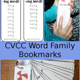 FREE CVCC Word Family Bookmarks