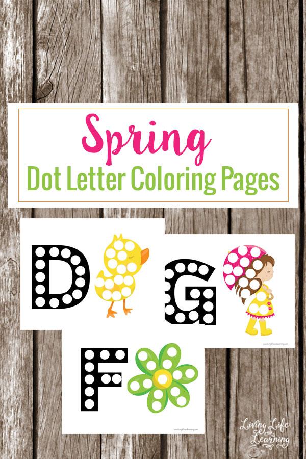 FREE Dot Letter Coloring Pages