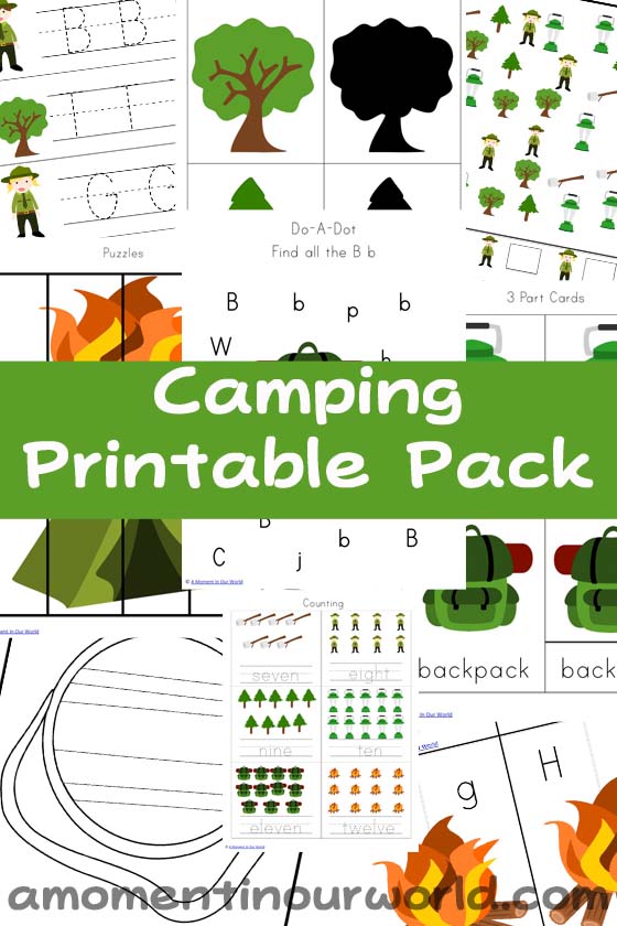 FREE Camping Printable Pack