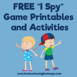 FREE I spy Printables