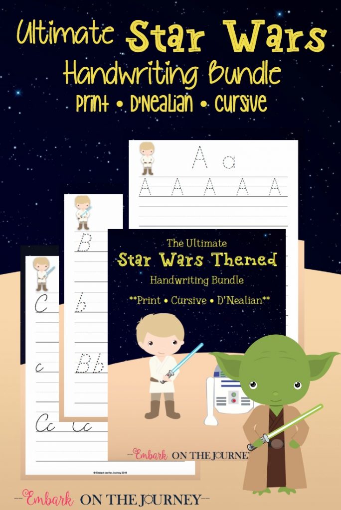 FREE Star Wars Handwriting Bundle