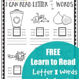 FREE I Can Read Letter I Words