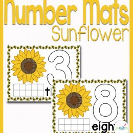 FREE Sunflower Playdough mats