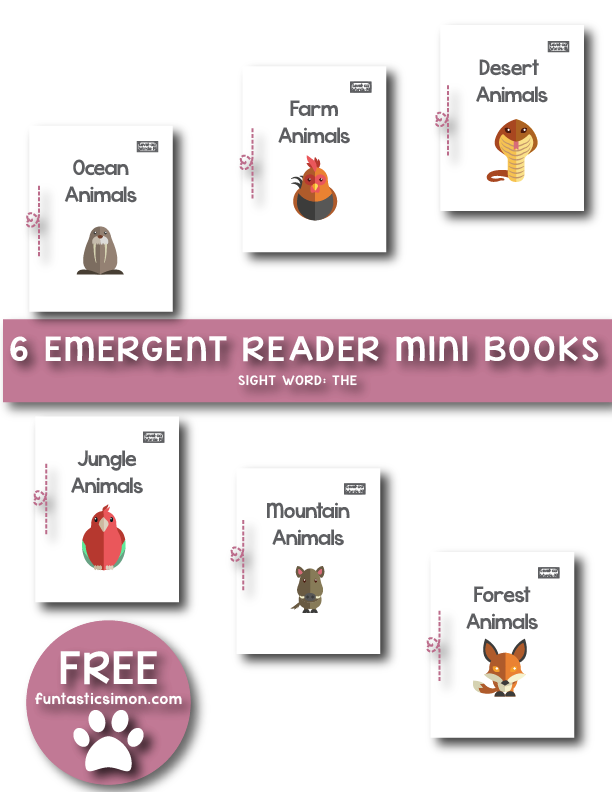 FREE Animal Emergent Readers MiniBooks