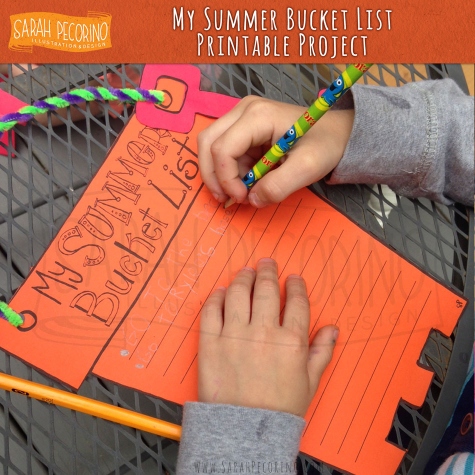 Free My Summer Bucket List Printable Project