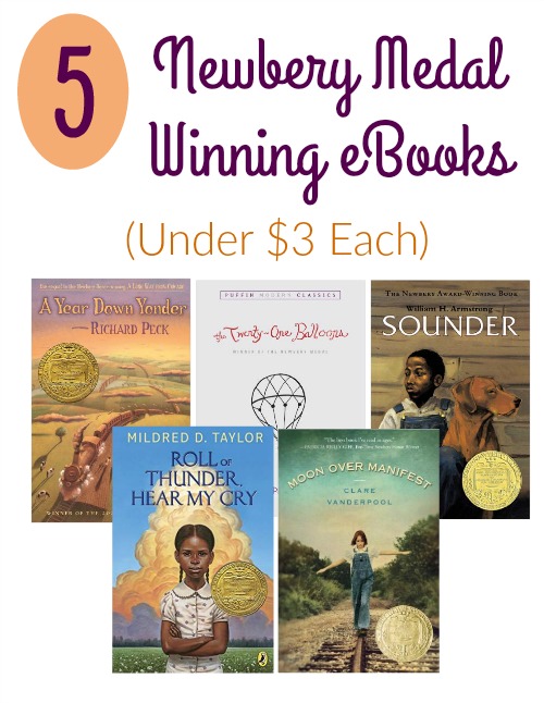 5 Newbery Medal Winning Kindle eBooks Under $3 Each!