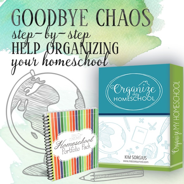 NEW Organize My Homeschool Course Only $47 + Free Portfolio Pack!