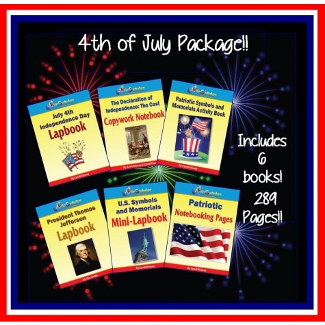 4th of July Lapbook & Activity Package Only $8.99! ($30 Value!)