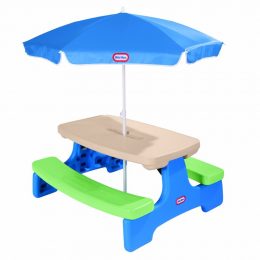 Little Tikes Easy Store Picnic Table with Umbrella Only $60! (Reg. $90!)